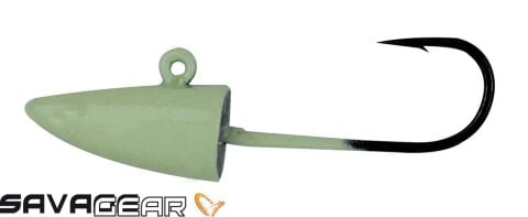 Savage gear LRF Micro sandeel jigghead 2g #8 4pcs Glow