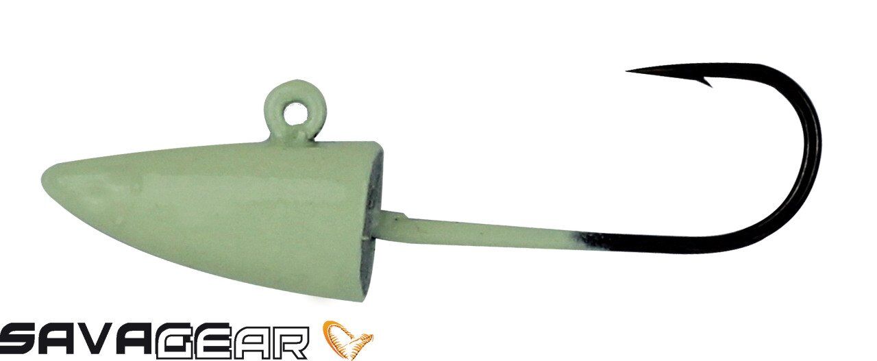 Savage gear LRF Micro sandeel jigghead 3g #8 4pcs Glow