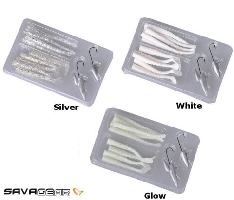 Savage gear Lrf Micro Sandeel Kit 12 Adet(1+1.5+5) Suni Yem Silver