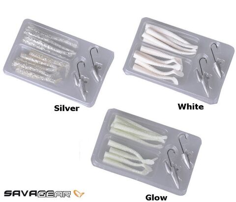 Savage gear Lrf Micro Sandeel Kit 12 Adet(1+1.5+5) Suni Yem Silver