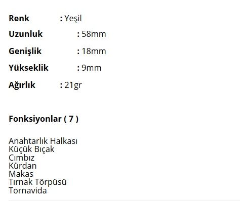 Victorinox 0.6223.4 Classic Çakı Yeşil