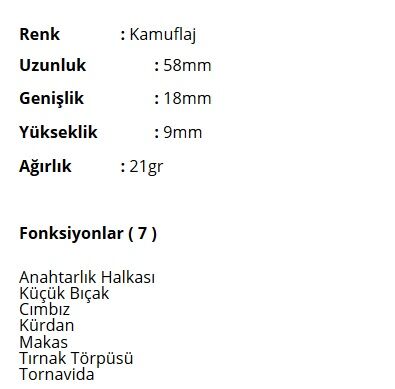Victorinox 0.6223.94 Classic Kamuflajlı Çakı Kamuflaj