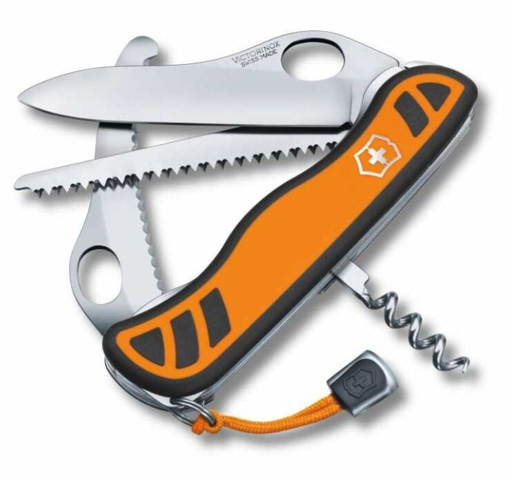 Victorinox 0.8341.MC9 Hunter XT Çakı Testereli Turuncu/Siyah