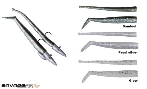Savage gear Mini Sandeel Kit 10 Adet (12+1+4+4) Suni Yem Pearl Silver