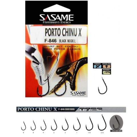 Sasame Porto Chinu X F-846 No:2 Black Nikel Olta İğnesi