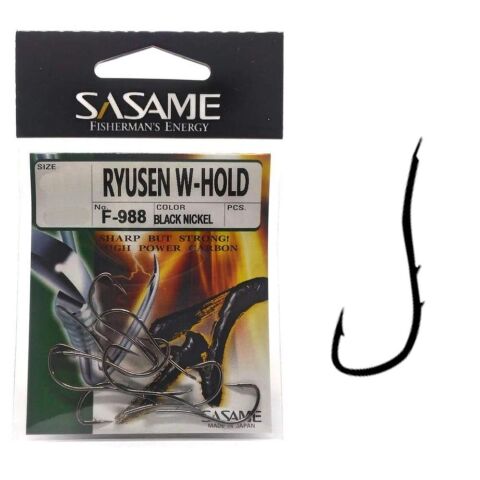 Sasame Ryusen W-Hold F-988 No:6 Black Nikel Olta İğnesi