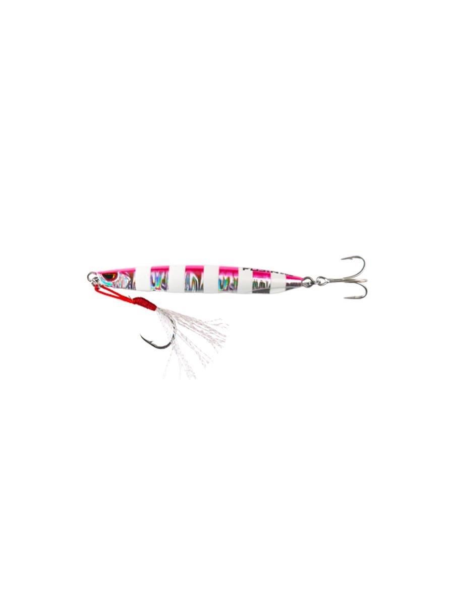 Fujin Metal Cast 60gr Shore Jig Metal Yem MT02 Pink Zebra Glow