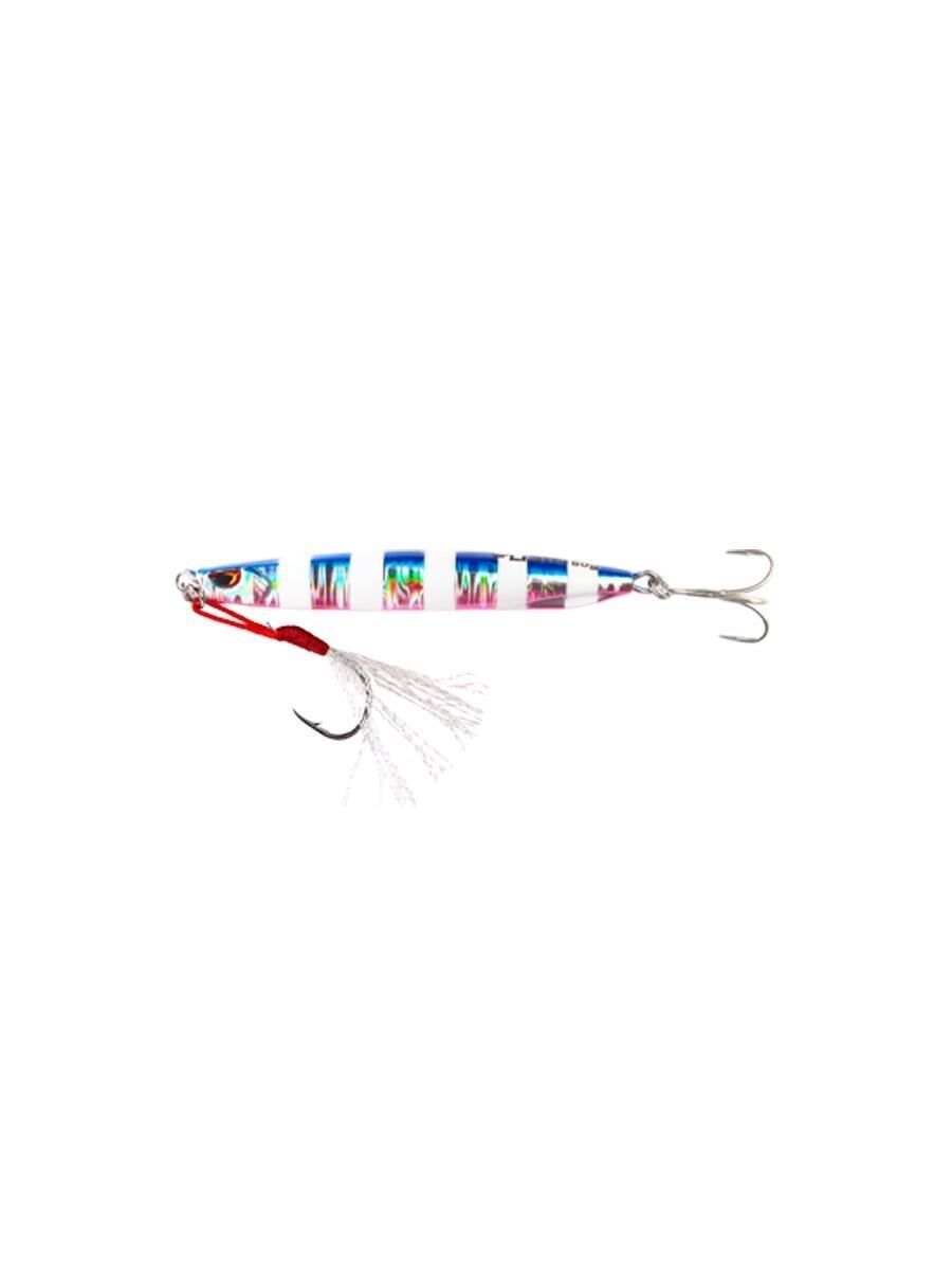 Fujin Metal Cast 60gr Shore Jig Metal Yem MT12 Blue Pink Zebra Glow