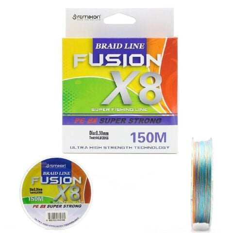 Remixon Fusion 150M 0,16mm X8 Multi Color İp Misina