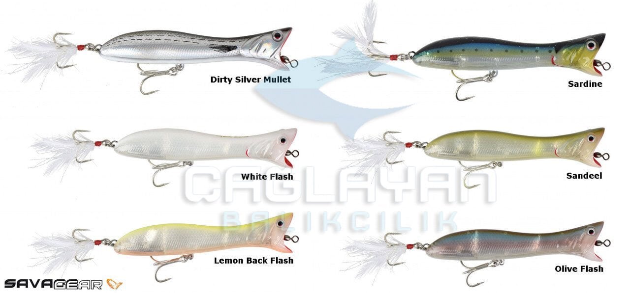 Savage gear Panıc Popper 13.5cm 38g Suni Yem 05-Lemon Back Flash