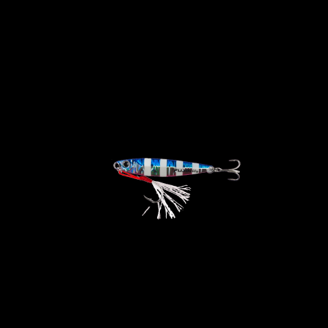 Fujin Jig-X 60gr Shore Jigging Jig Yem MT12 Blue Pink Zebra Glow
