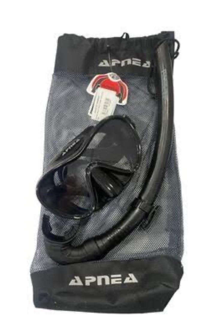 Apnea Royal Black Mask + Snorkel Set