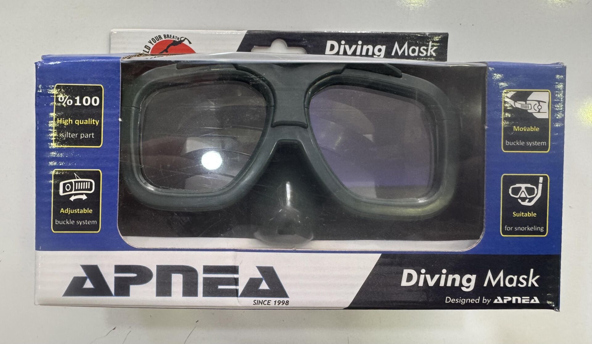 Apnea amatör maske yeşil