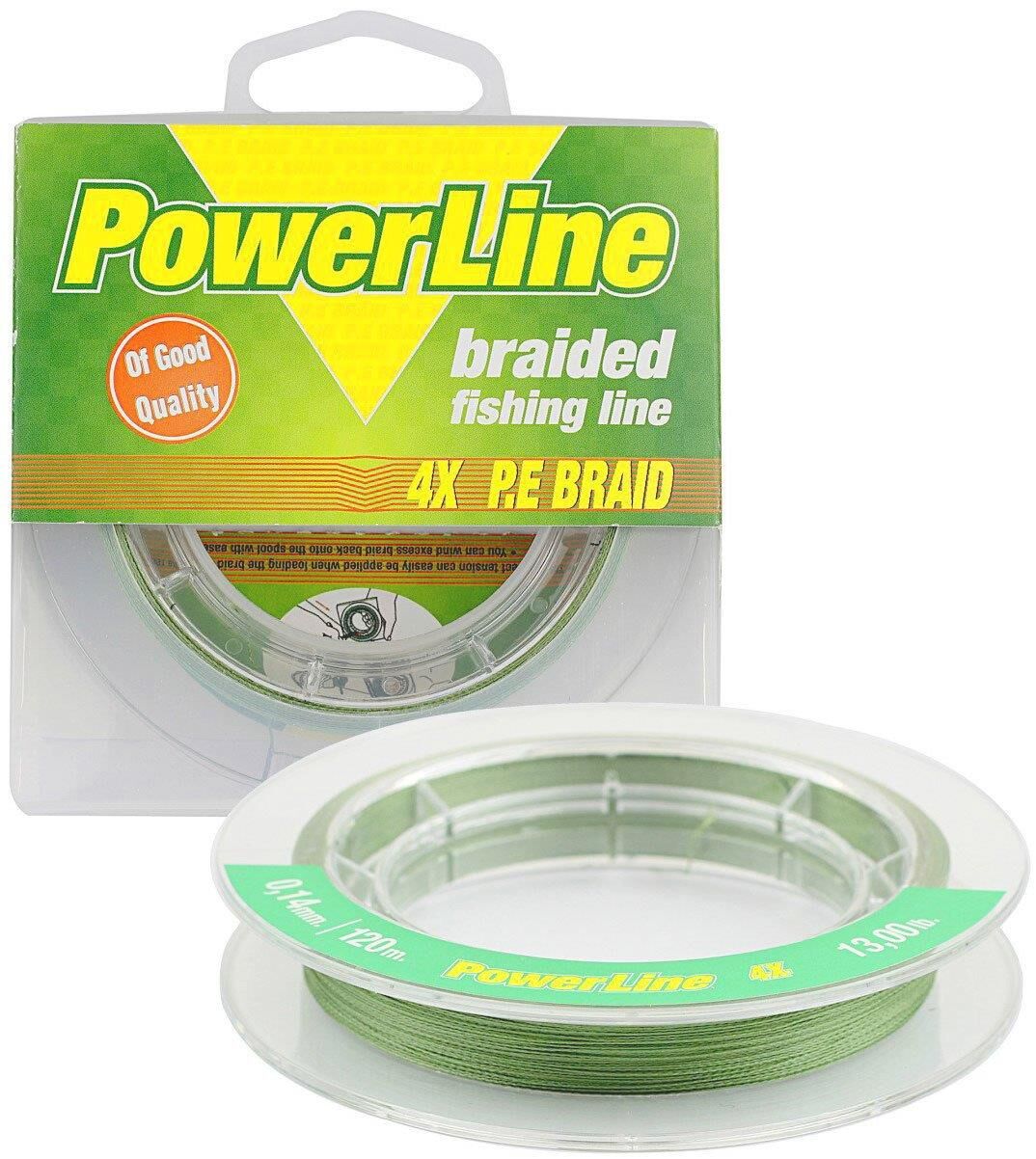 Power Lıne Classıc Braıd 4x 120 mt Örgü İp (Yeşil) 0,12 mm