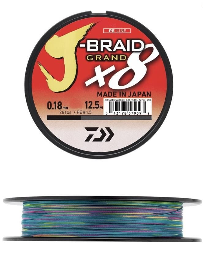 Daiwa JB Grand 8B 300m Multi Color İp Misina 0,24 MM