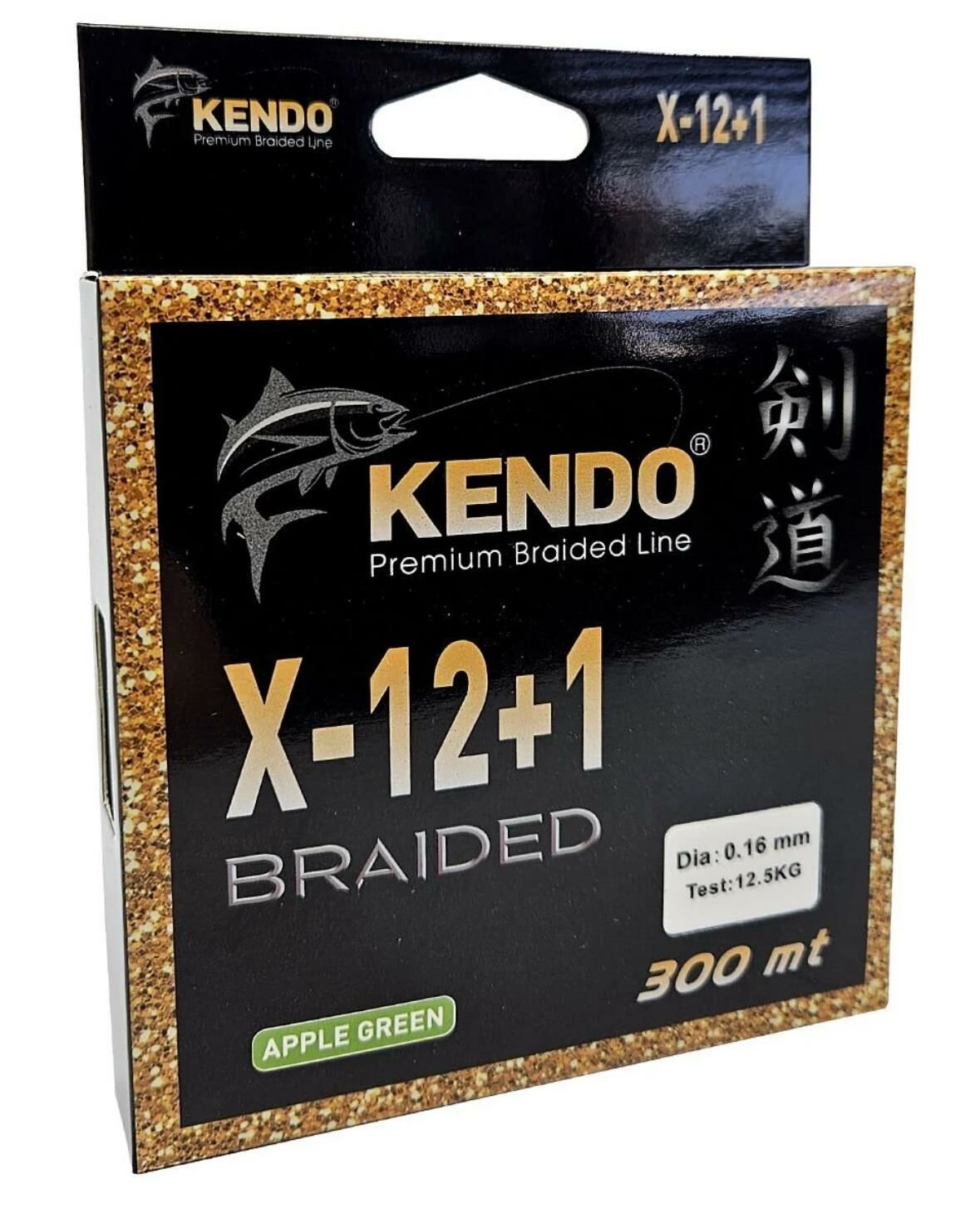 Kendo X-12+1 Braided 300m Apple Green Örgü İp 0,25mm