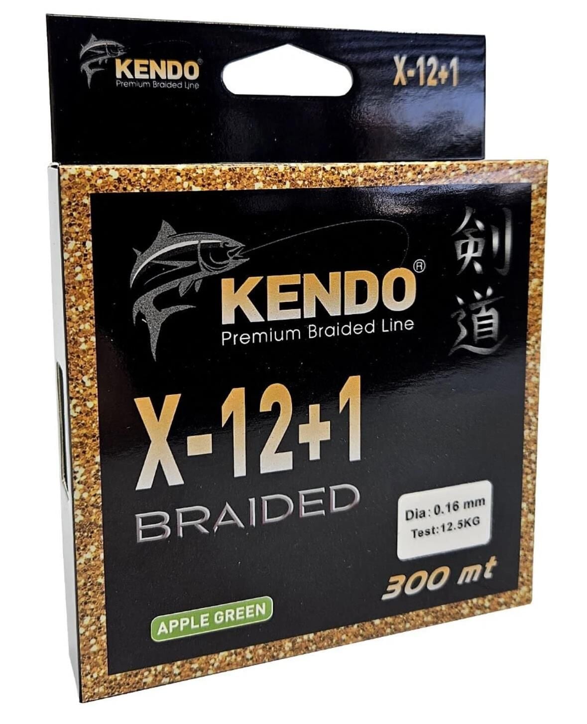 Kendo X-12+1 Braided 300m Apple Green Örgü İp 0,16mm