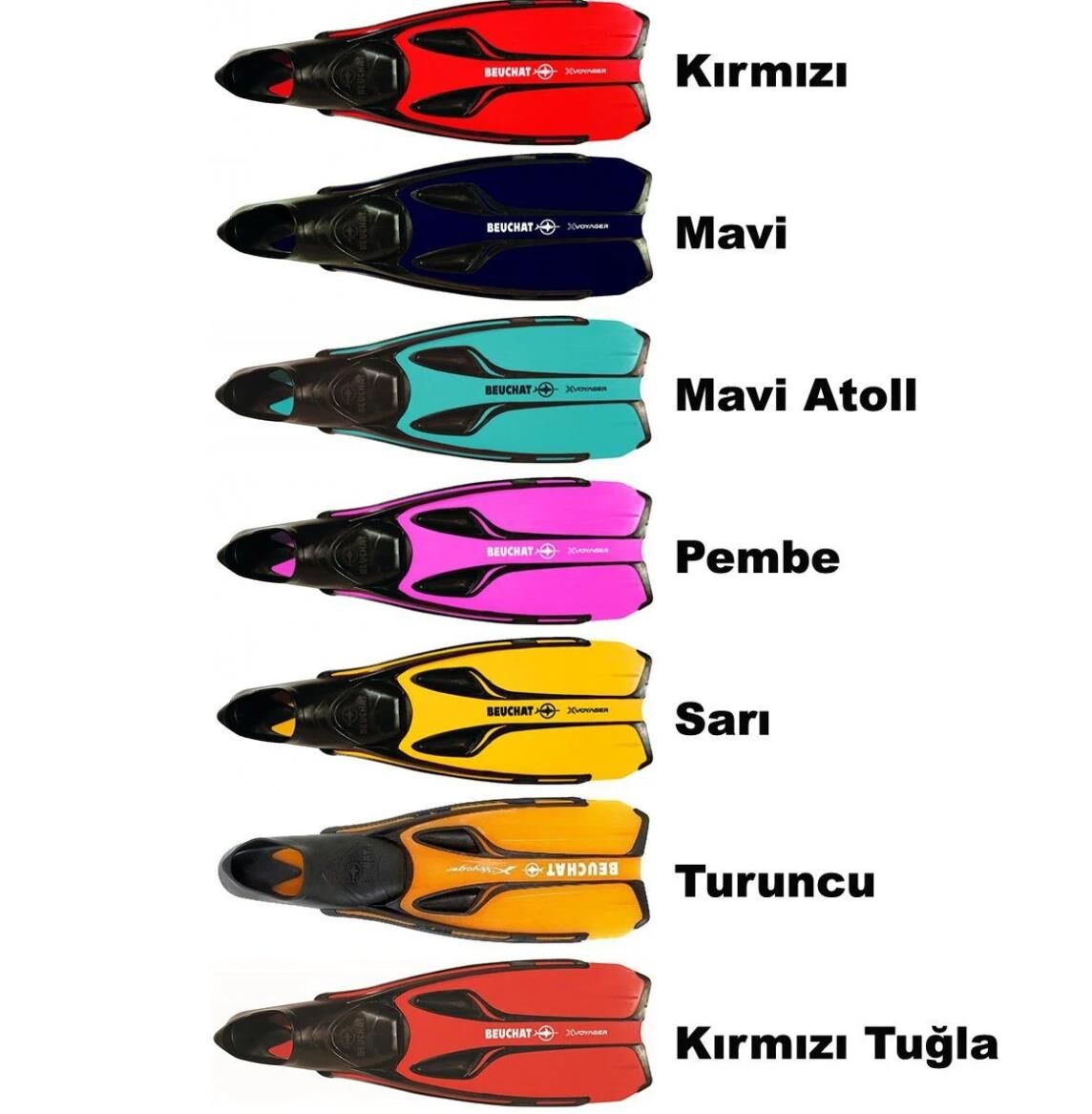 BEUCHAT Palet Kapalı X-VOYAGER New Mavi - 44-45