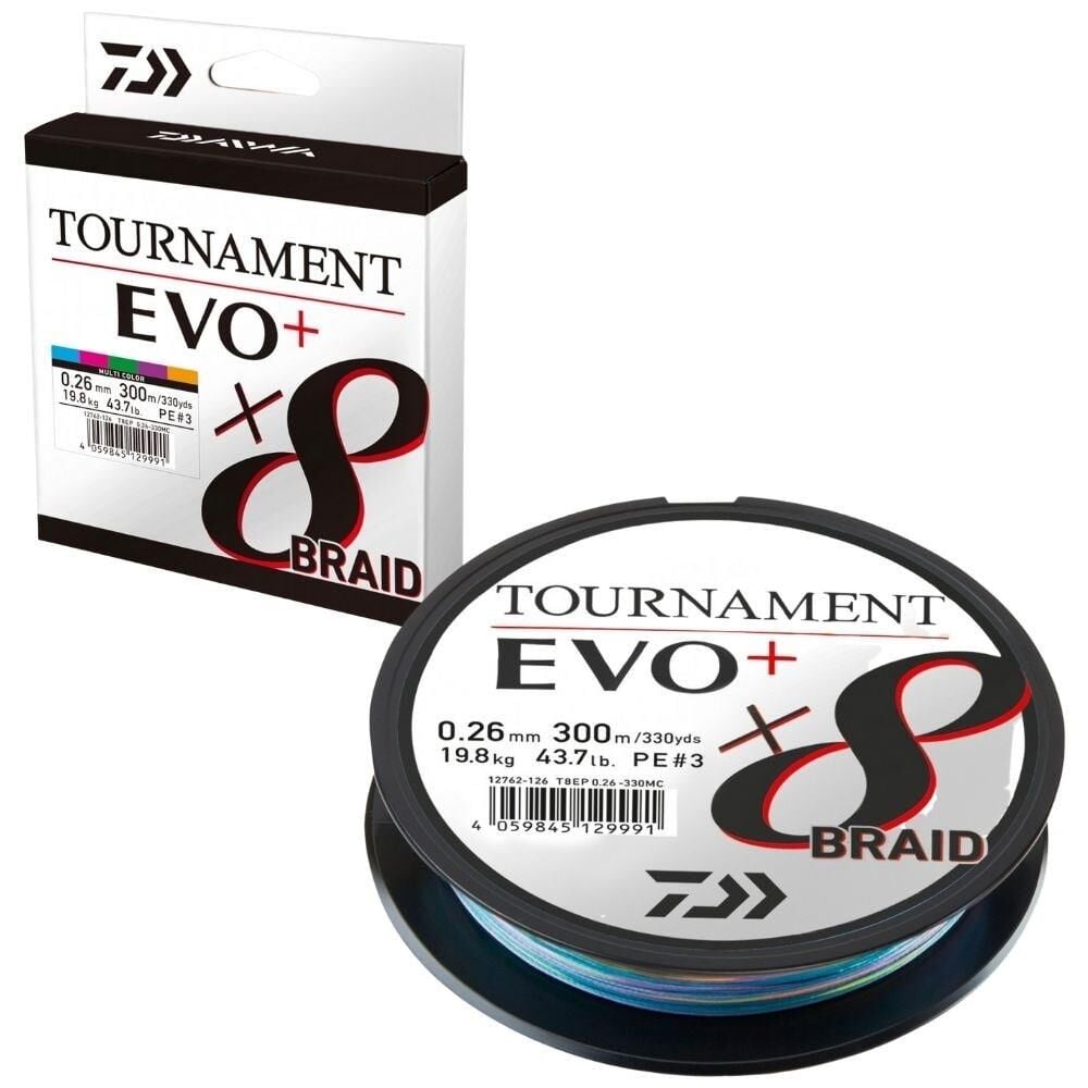 Daiwa Tournament Evo+ 8b 300m 0.20mm Multicolor İp Misina