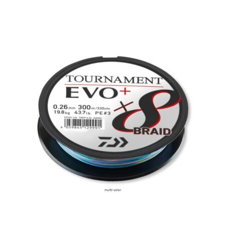 Daiwa Tournament Evo+ 8b 300m 0.26mm Multicolor İp Misina