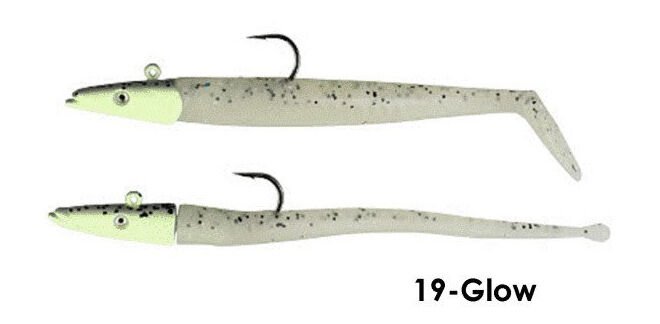 Savage gear Sandeel And Slug 10 cm 10 gr 4+2 Adet 19-Glow